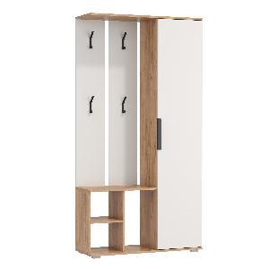 Прихожая Кармен-1, Дуб золотой/Белый