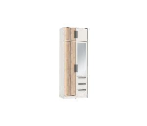 Шкаф Вегас 83.09+Антресоль 83.12 (ЛДСП Белый) 