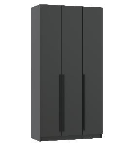 Шкаф для одежды 67.12 "Брандо" (3-х дв.) (диамант серый/фасад ЛДСП диамант серый) (h2400)