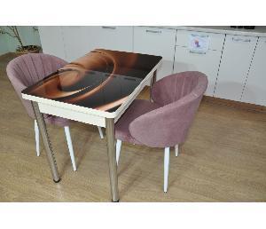 Обеденная группа Симпл фотопечать Шоколад №15