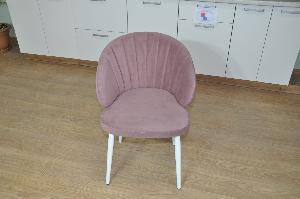 Стул З белый/велюр Пыльная роза