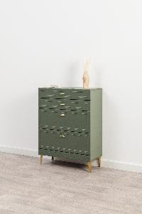 Комод Марион 16.249, Дымчатый Зеленый/Олива шагрень