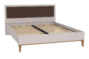 Кровать двойная 60.09 Бора (1600) кашемир/велюр киото