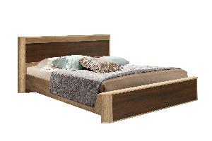 Кровать двуспальная Фантазия 34.25-02 (с ПМ), Дуб каньон/Дуб кальяри