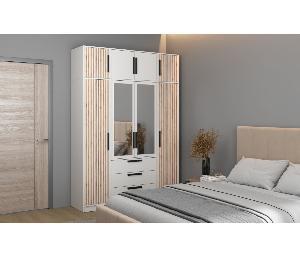 Шкаф Вегас 83.07+Антресоль 83.10 (ЛДСП Белый)