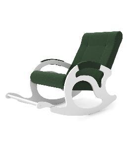Кресло-качалка Тироль - БЕЛЫЕ ткань amigo GREEN