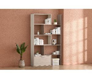 Стеллаж Раздвижной - Ясень Светлый/Ясень Темный