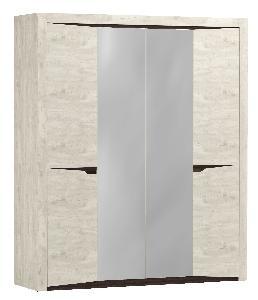 Шкаф для одежды 33.01 "Лючия" + полки 33.01 Бетон пайн белый/ венге Шкаф для одежды 33.01 "Лючия" + полки 33.01 Бетон пайн белый/ венге