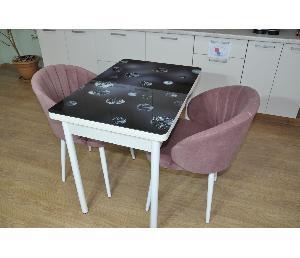 Обеденная группа Симпл фотопечать Кристаллы №4