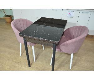 Обеденная группа Симпл фотопечать Мрамор черный №7