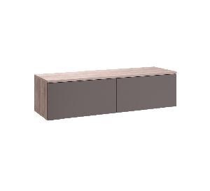 Тумба под ТВ Роквуд 16.54.02, Эмили Блаш/Графит мягкая шагрень