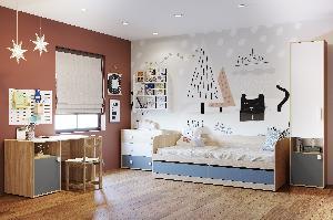 Детская Элиот 1 Белый/Маренго/Баунти Песочный