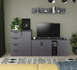 Гостиная Эйр компл.5, Серый Графит