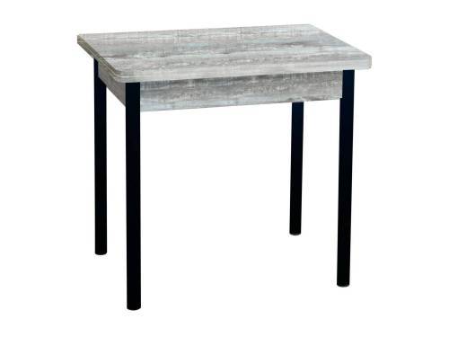 Стол обеденный ЭКО 80*60 / Бетон пайн темный /Опора № 2-круглая муар черный