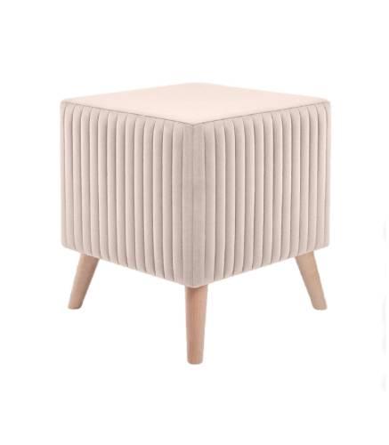 А-3 Пуф квадратный стеганный (на ножках), № N04 Бежевый