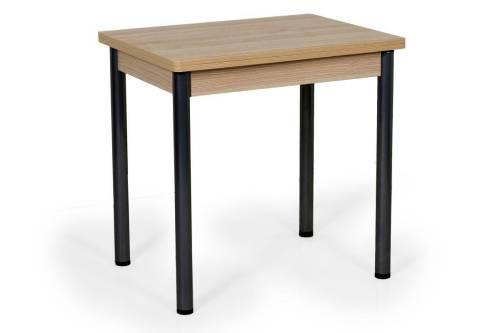 Стол поворотно-раскладной Ирис / Дуб Сонома / Черный