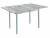 Стол обеденный раскладной СИМПЛ  / Бетон пайн темный /Опора № 2-круглая серебристый металлик