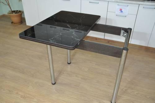 Обеденная группа Симпл фотопечать Мрамор черный №8