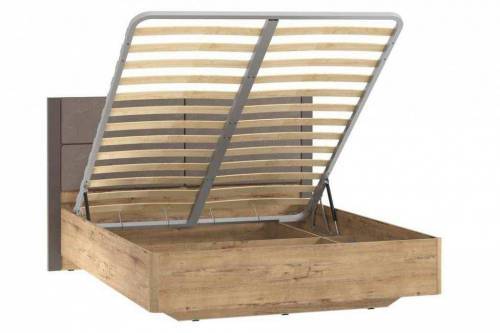 НМ 040.52 Кровать Ливорно /дуб бунратти / софт графит