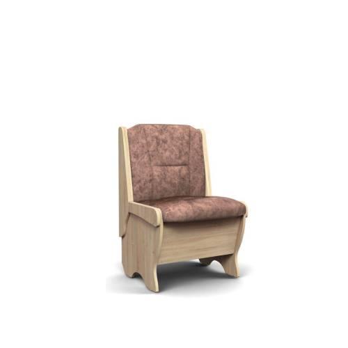 Скамья Лотос 550 / Дуб Сонома / Велюр Коньяк