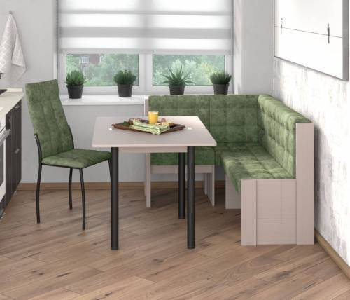 Угловая скамья Квадро бодега / Мохито