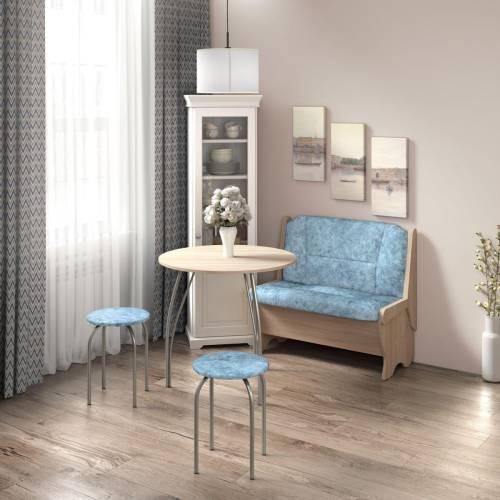 Скамья Лотос 950 / Дуб Сонома / Велюр Лагуна