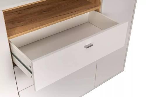 Бэль Комод 10.95 Дуб Золотой / Белый