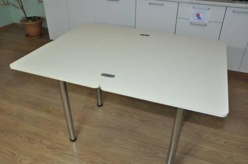 Стол обеденный поворотно раскладной фотопечать Симпл / Каприз/ опора Хром