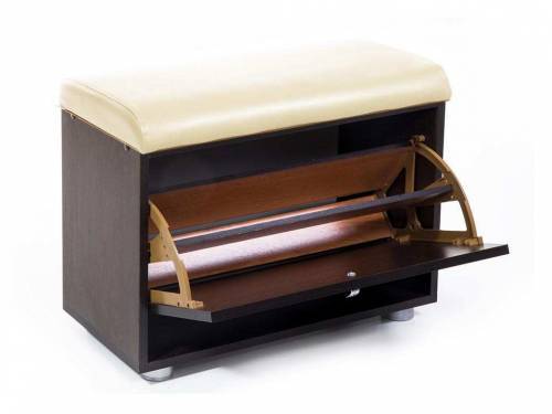 Обувница МС-1 венге/ясень шимо светлый/крем