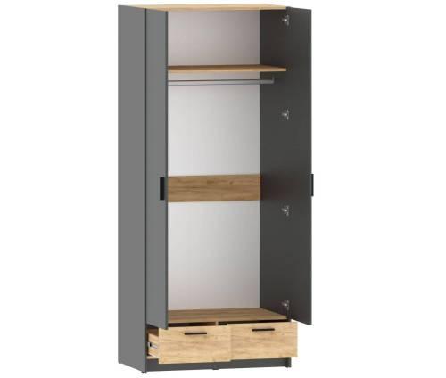 Набор шкафов Оттавия №3 / Антрацит / Дуб Крафт Золотой