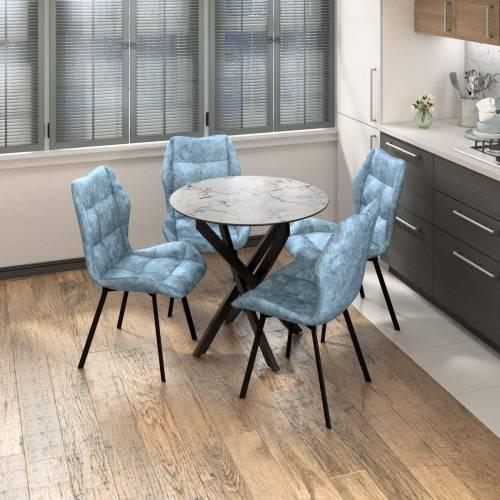 Столовая группа Монако-Рим / СМ-1 / Велюр Лагуна