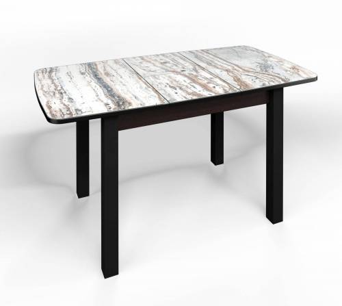 Стол СМ-2 Флорида ноги окрас квадратный венге/черный