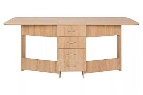 Глория 606 Стол-книжка с ящиками Дуб Сонома