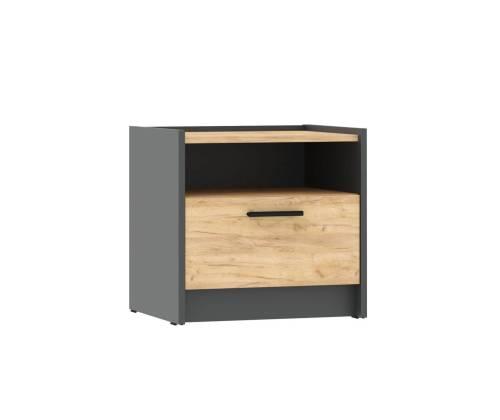 Спальня Оттавия 5 / Антрацит / Дуб Крафт Золотой