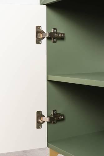 Шкаф-витрина Марион 16.397.02, Дымчатый Зеленый/Олива шагрень