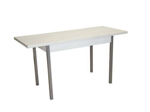 Стол обеденный Бродвей Бетон белый / металлик