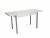 Стол обеденный Бродвей Бетон белый / металлик