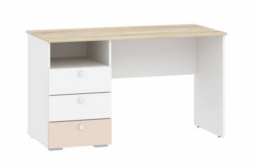 Стол письменный НМ 041.40 Банни Дуб сонома/белый/бисквит
