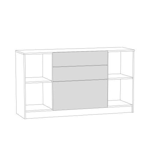 Прихожая Ливерпуль 2 Белый/Ясень ваниль