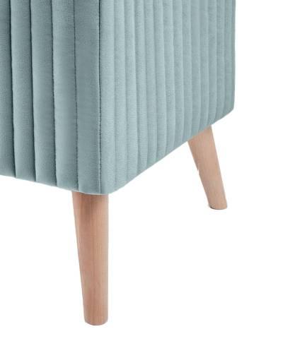 А-3 Пуф квадратный стеганный (на ножках), №21 Бирюза