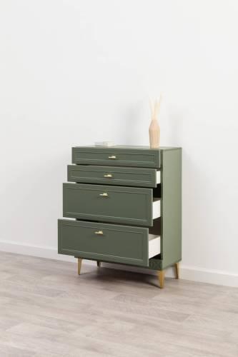 Комод Марион 16.249, Дымчатый Зеленый/Олива шагрень