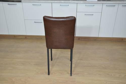 Стул Текс-2 кожзам Коричневый/каркас черный