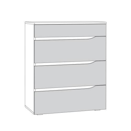 Муссон комод 13.97 Белый/Дуб Эндгрейн