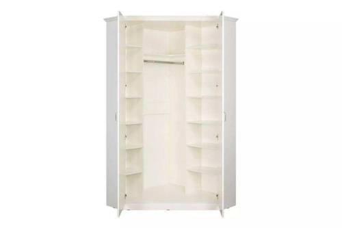 Ливерпуль Шкаф для одежды угловой 13.124.02 Белый/Ясень ваниль