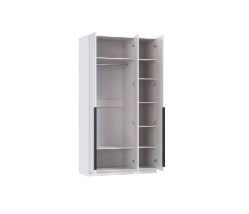 Шкаф для одежды 67.12 "Брандо" (3-х дв.) МДФ Белый