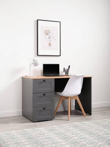 Стол письменный Остин 12.159, Серый Графит/Дуб Золотой Крафт