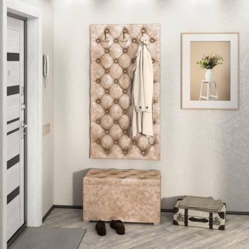 Панель вешалка Мишель 750 / Велюр Латте