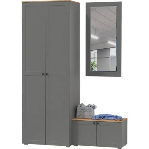 Прихожая Остин №35 Графит/дуб золотой