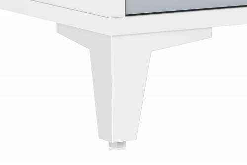 Комод НМ 041.15 Морти Дуб Бунратти/белый/серый