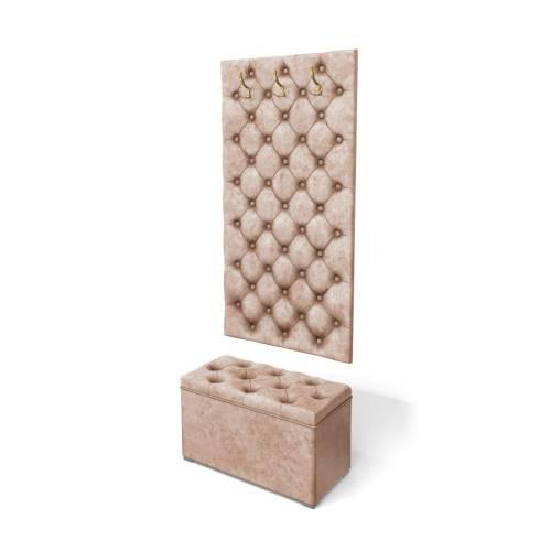 Пуф Мишель 750 / Велюр Латте